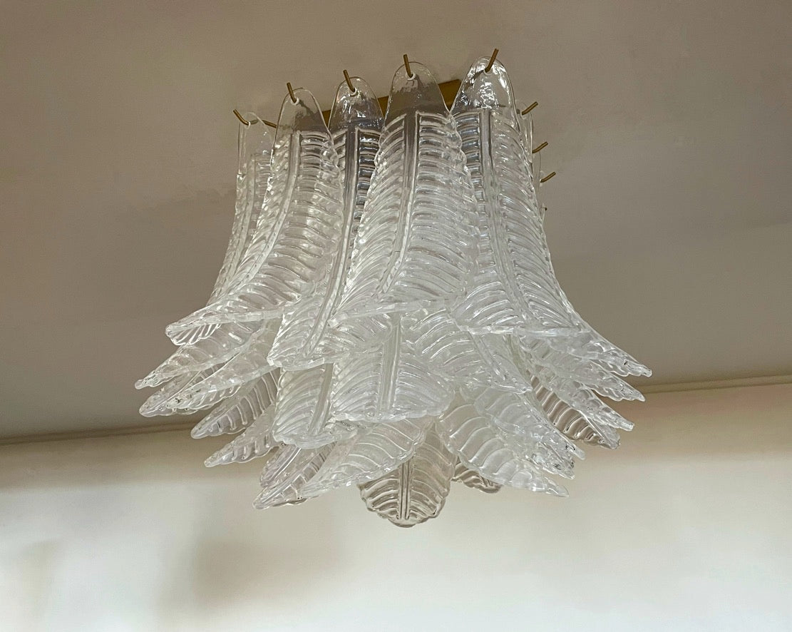 Murano Lysekrone – 32 Klare Felciglass – detalj 10 – Murano Classics