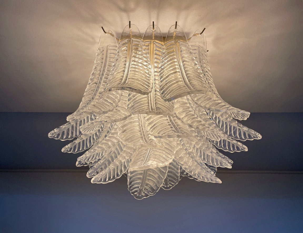 Murano Lysekrone – 32 Klare Felciglass – detalj 11 – Murano Classics