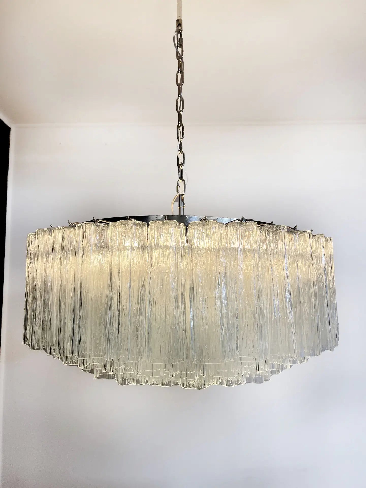 Murano Lysekrone – 101 Klare Glassrør – detalj 3 – Murano Classics