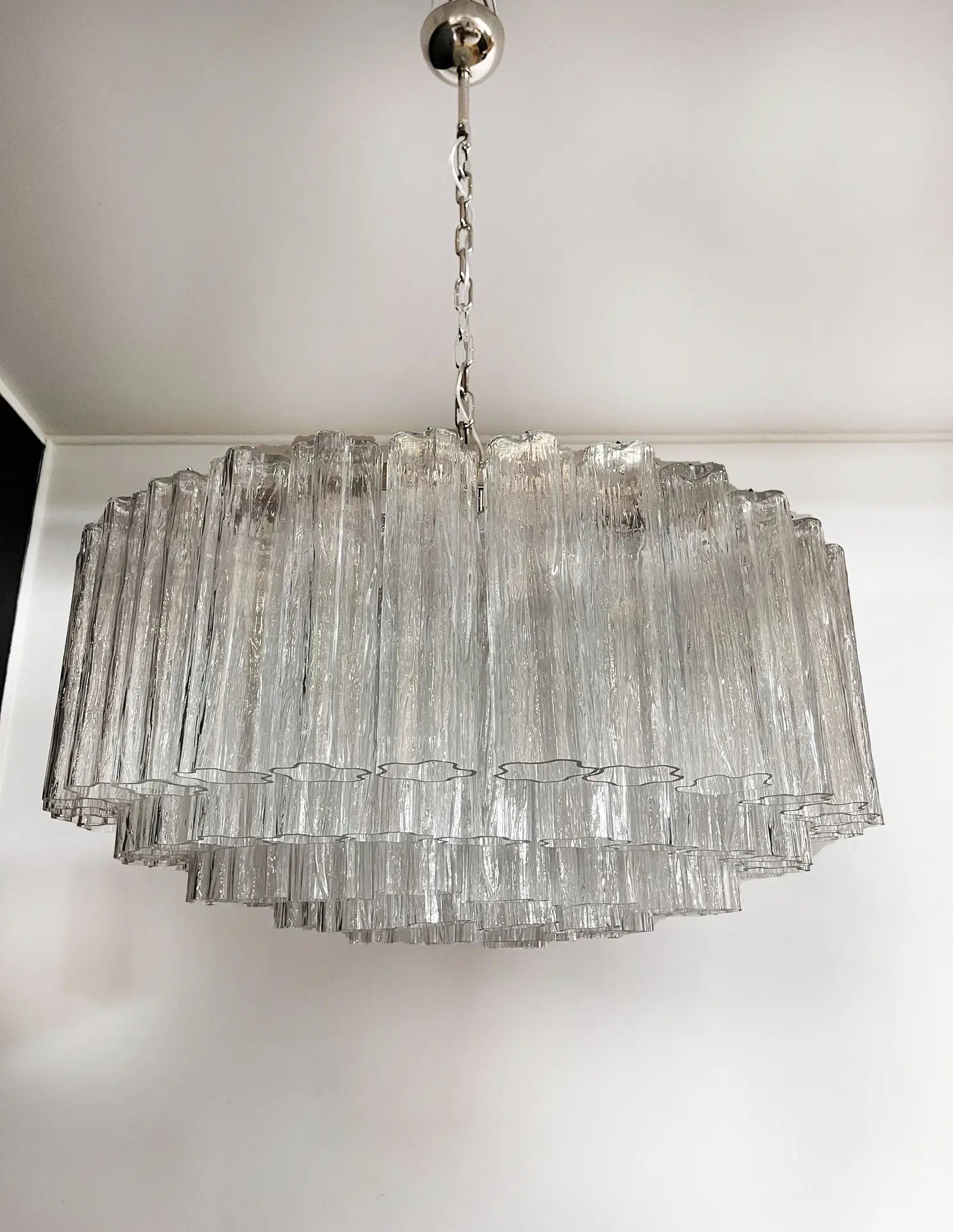Murano Lysekrone – 101 Klare Glassrør – detalj 5 – Murano Classics