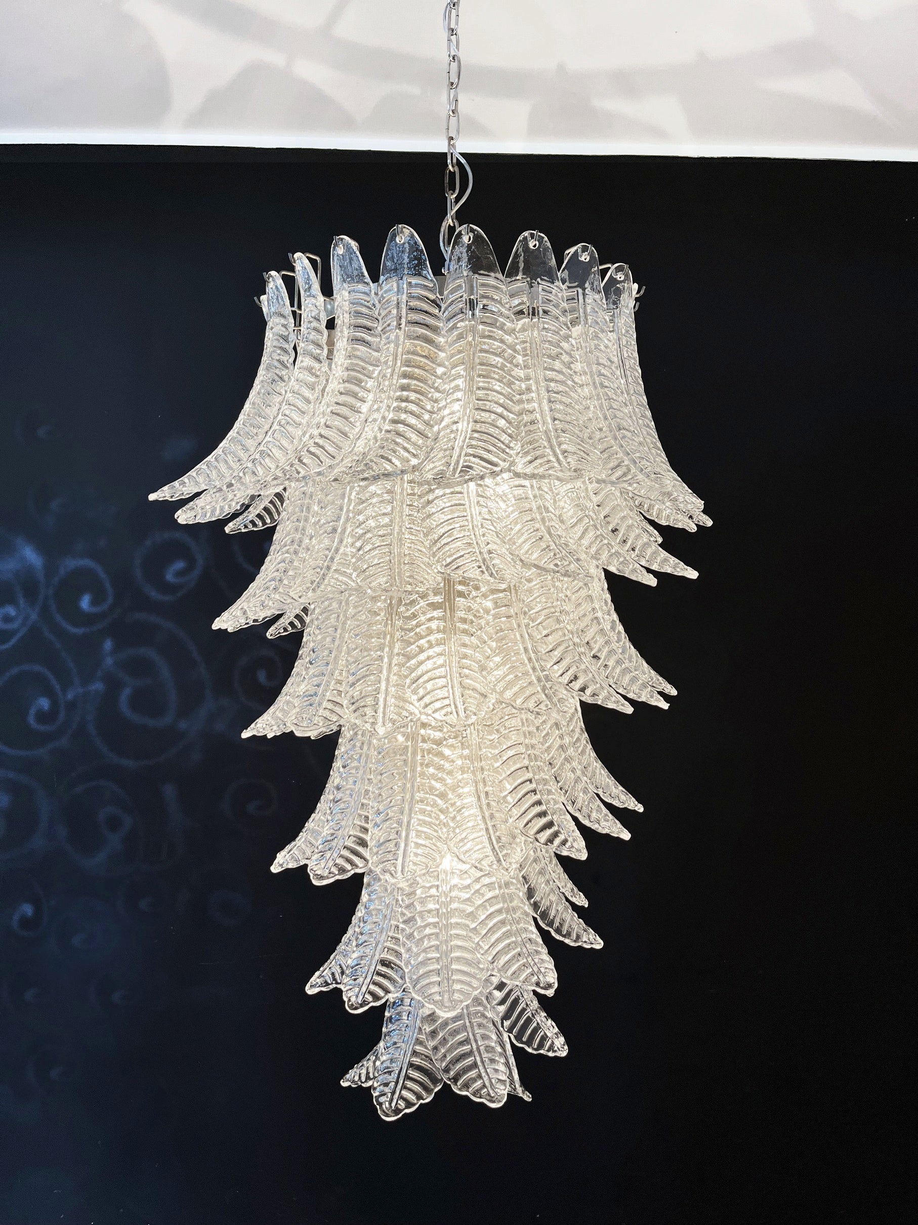Murano Lysekrone – 83 Klare Felciglass – detalj 4 – Murano Classics