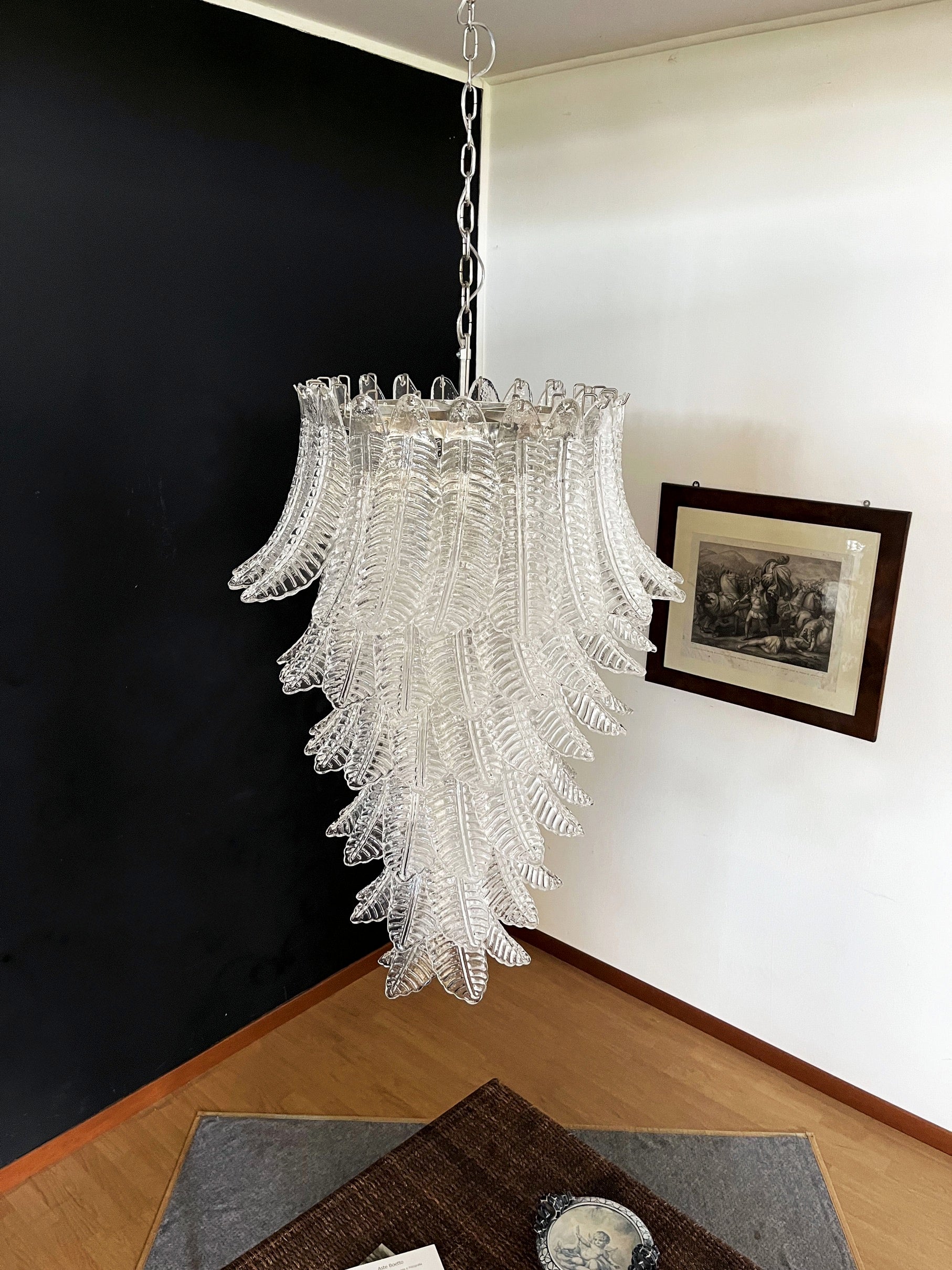 Murano Lysekrone – 83 Klare Felciglass – detalj 7 – Murano Classics