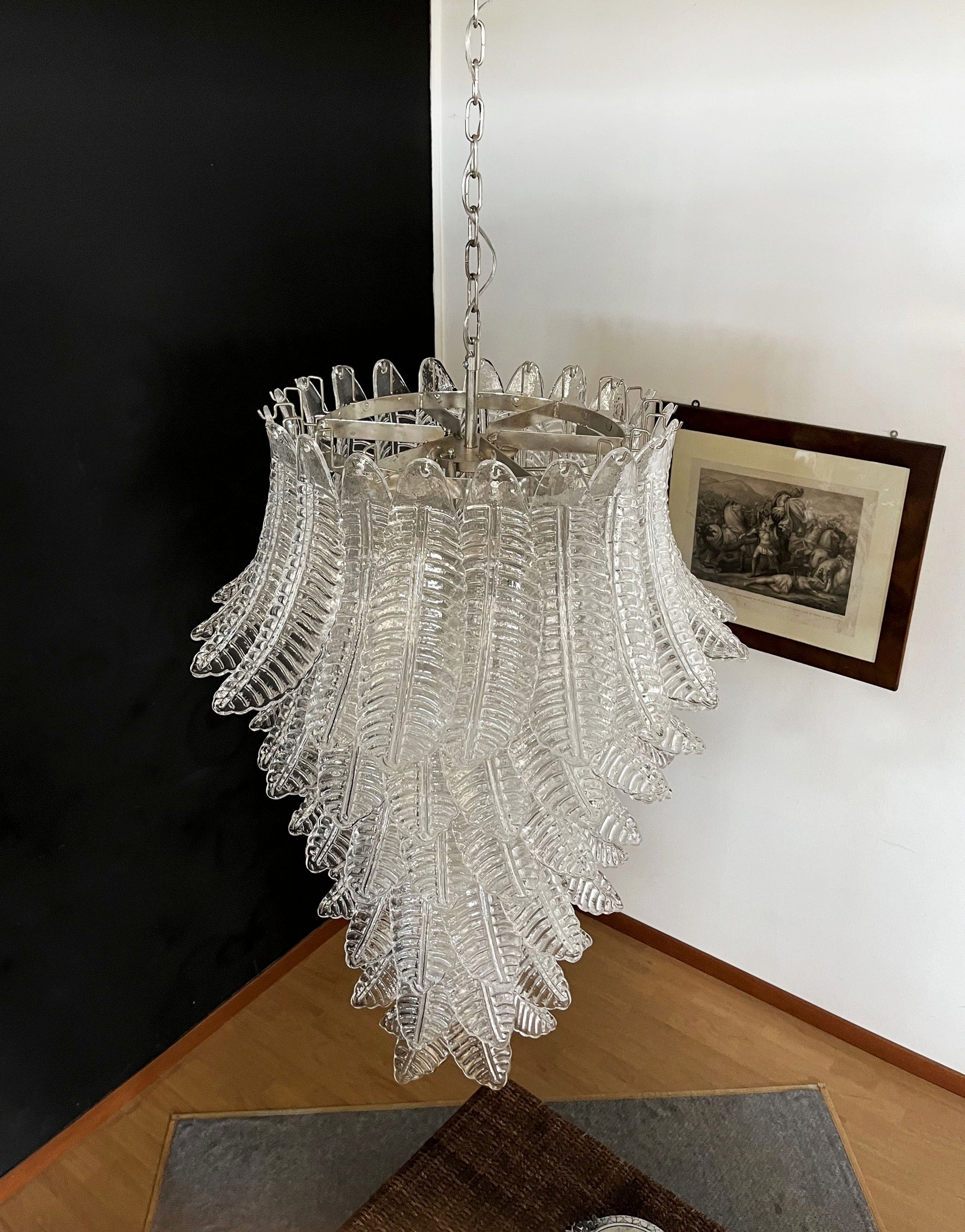 Murano Lysekrone – 83 Klare Felciglass – detalj 6 – Murano Classics