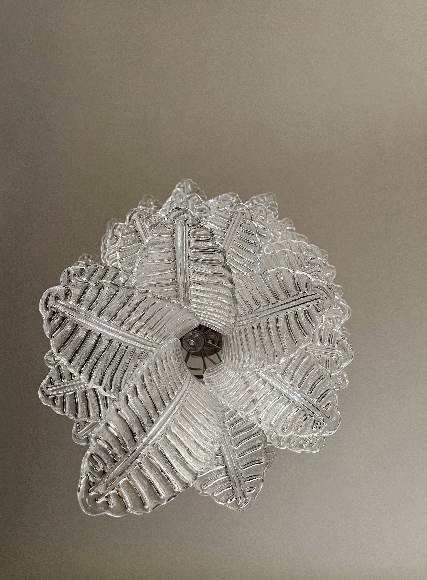Murano Lysekrone – 83 Klare Felciglass – detalj 1 – Murano Classics