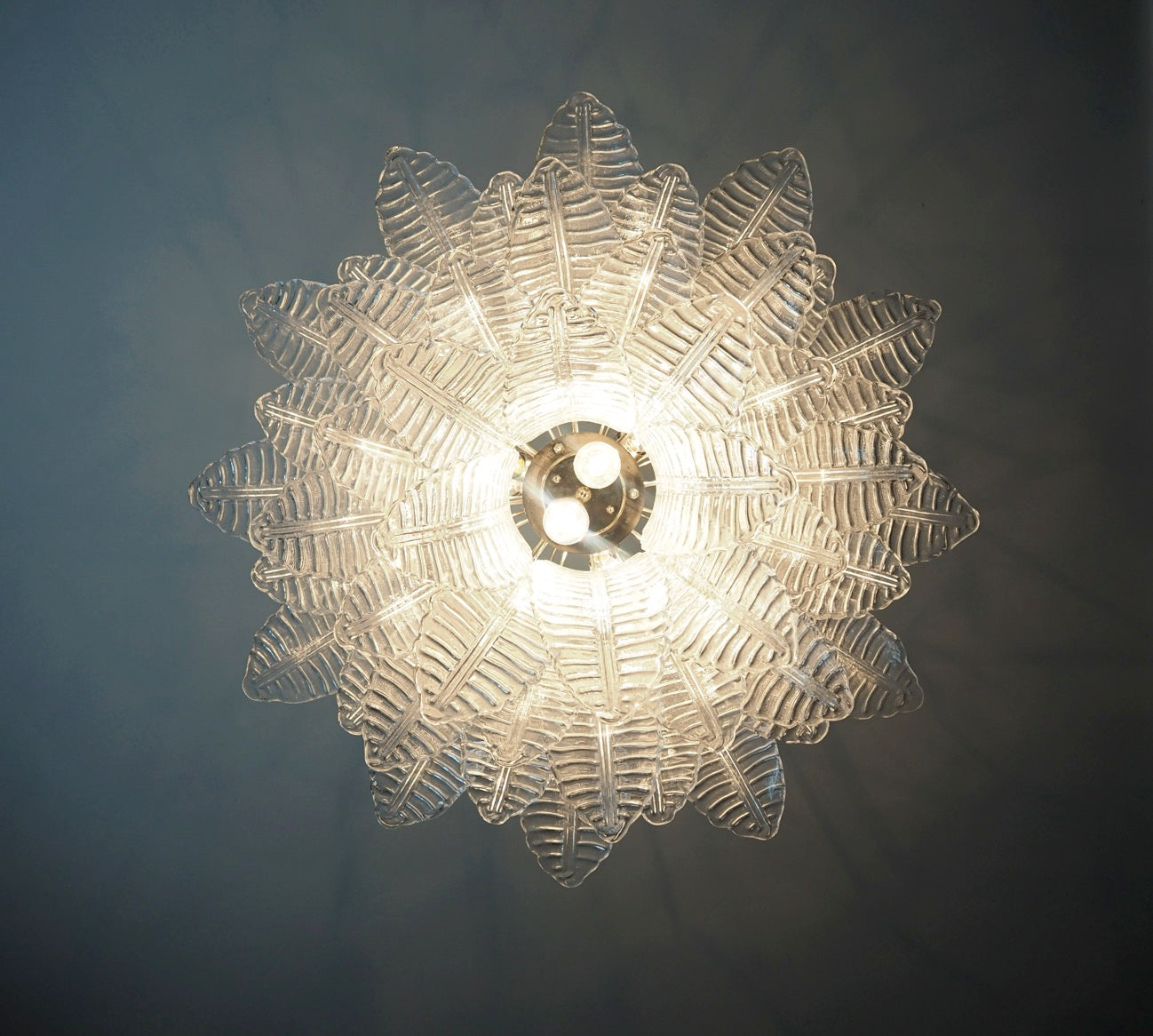 Murano Lysekrone – 48 Klare Felciglass – detalj 4 – Murano Classics