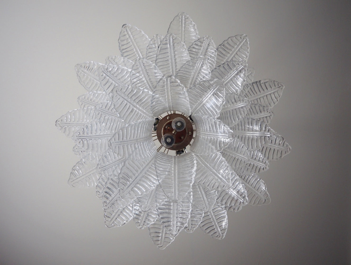 Murano Lysekrone – 48 Klare Felciglass – detalj 1 – Murano Classics