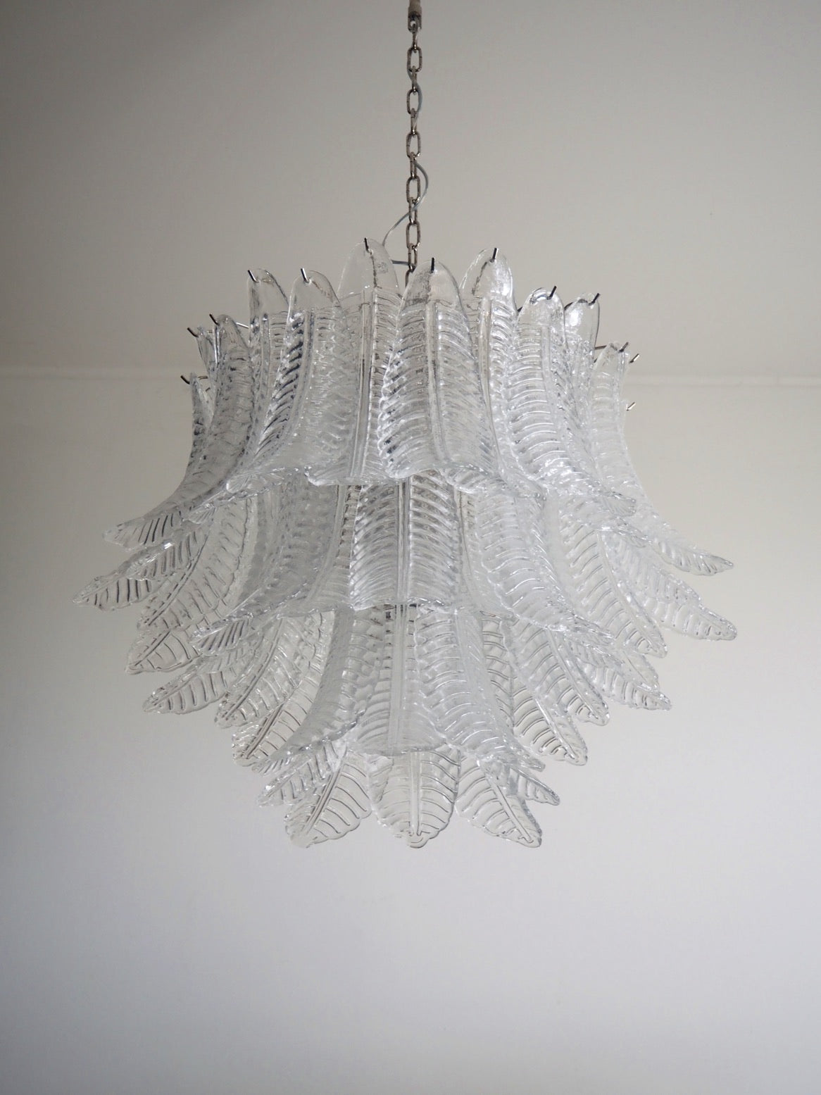 Murano Lysekrone – 48 Klare Felciglass – Murano Classics