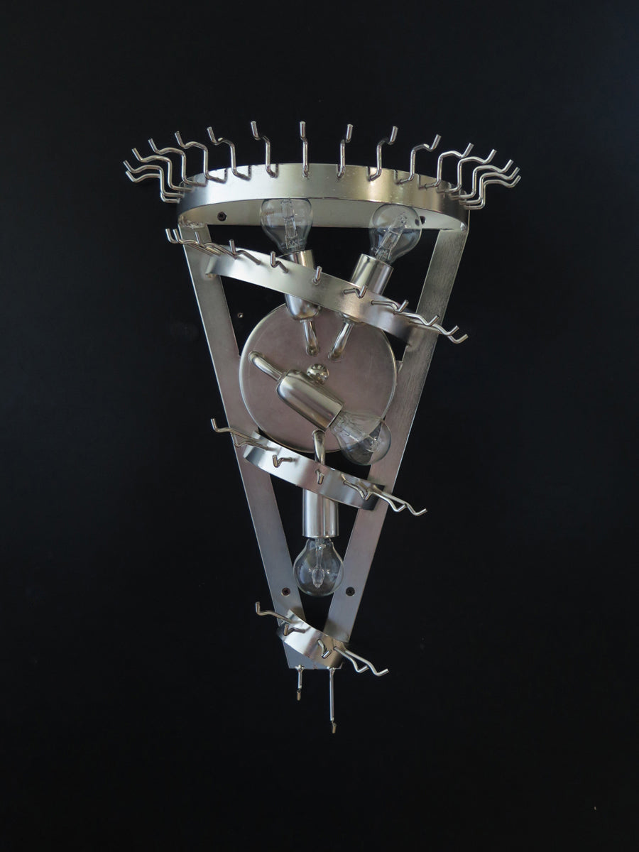 Murano Vegglampe | 41 Klare Prismeglass | 1 par