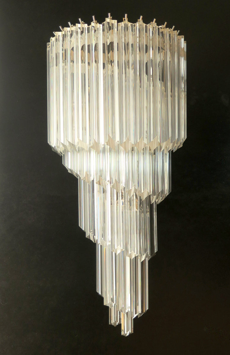 Murano Vegglampe – 41 Klare Prismeglass – 2 stk – detalj 6 – Murano Classics