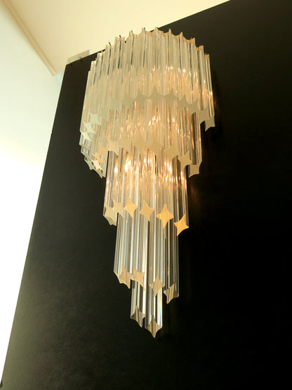 Murano Vegglampe | 41 Klare Prismeglass | 1 par