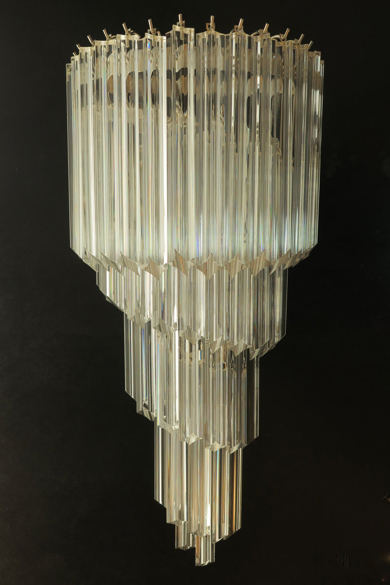 Murano Vegglampe | 41 Klare Prismeglass | 1 par