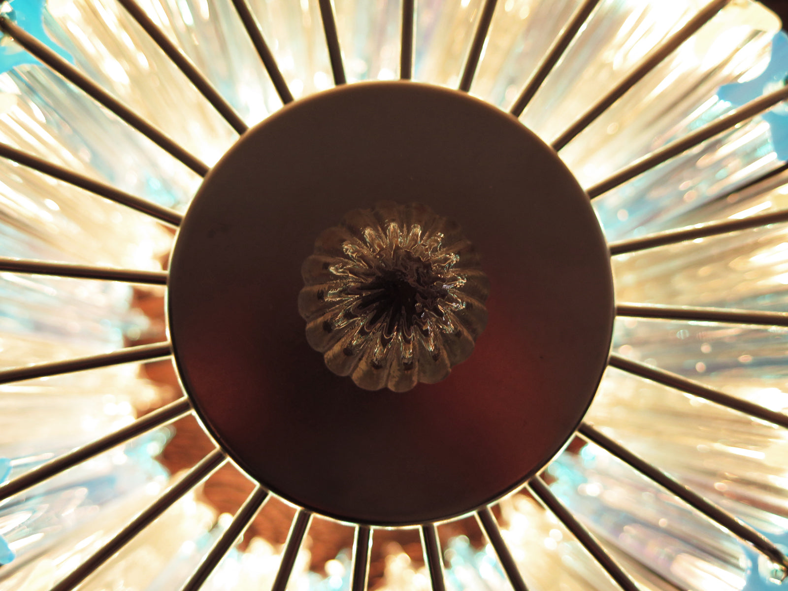 Murano Bordlampe – 24 Klare og Blå Prismeglass – 2 stk – detalj 4 – Murano Classics
