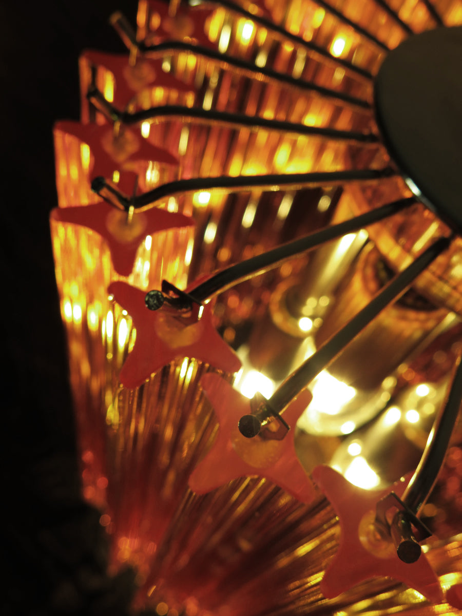 Murano Bordlampe – 24 Gule Prismeglass – 2 stk – detalj 7 – Murano Classics