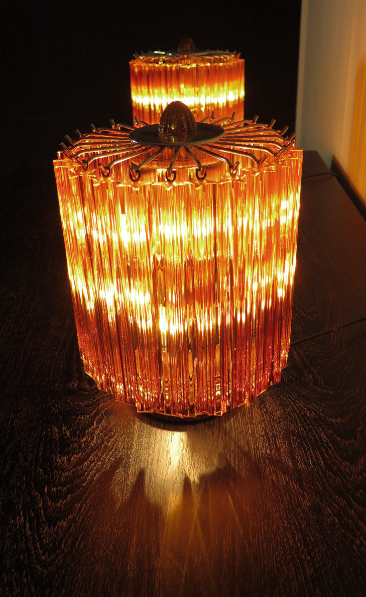 Murano Bordlampe – 24 Gule Prismeglass – 2 stk – detalj 9 – Murano Classics