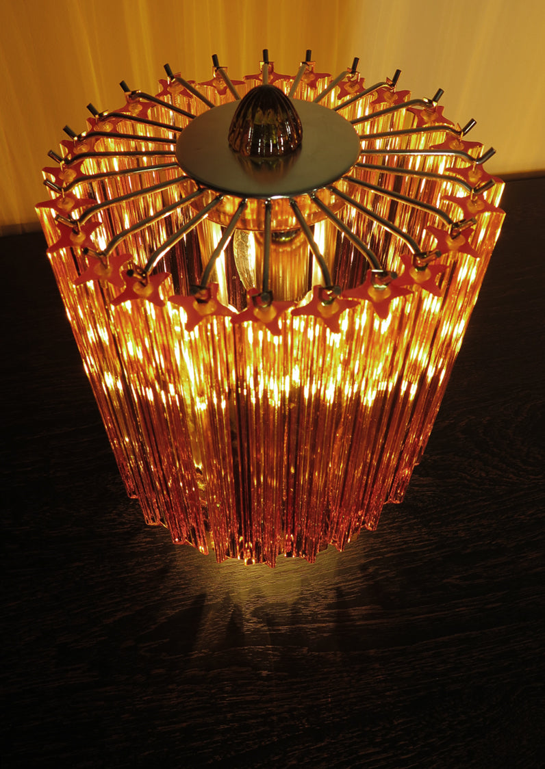Murano Bordlampe – 24 Gule Prismeglass – 2 stk – detalj 4 – Murano Classics