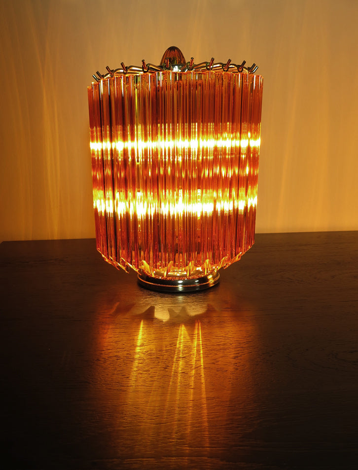 Murano Bordlampe – 24 Gule Prismeglass – 2 stk – detalj 11 – Murano Classics