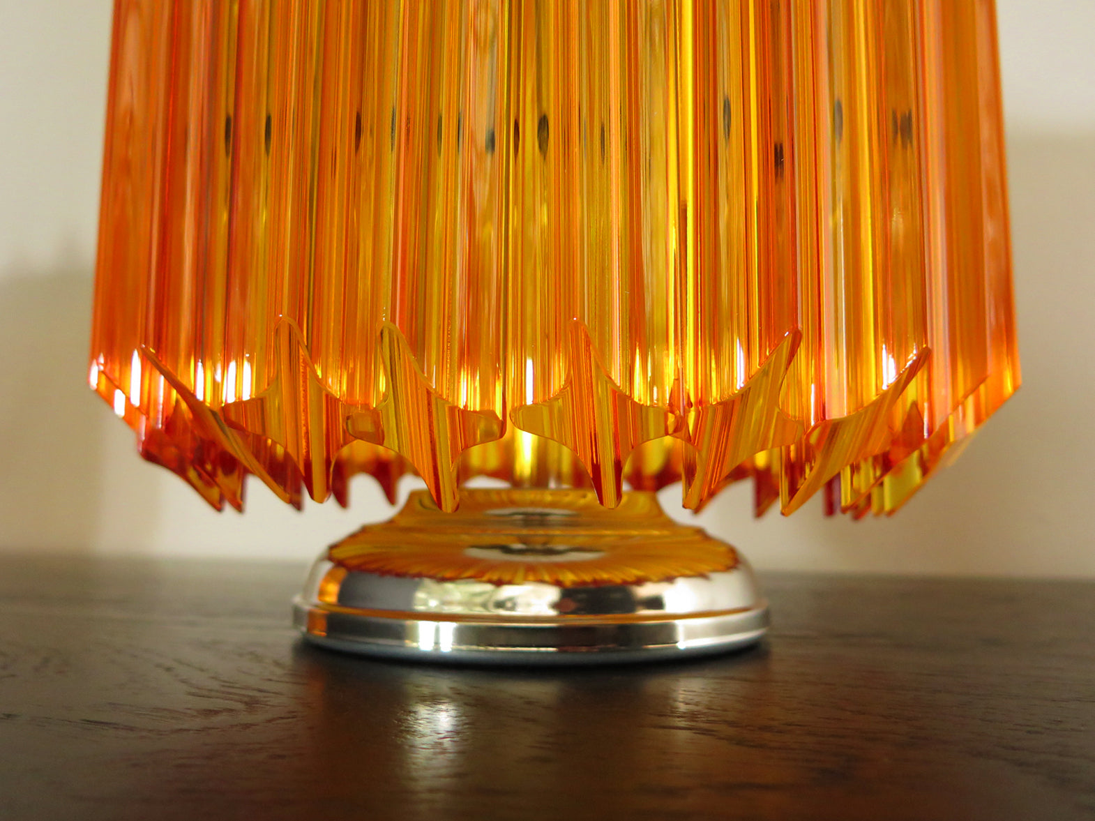 Murano Bordlampe – 24 Gule Prismeglass – 2 stk – detalj 3 – Murano Classics
