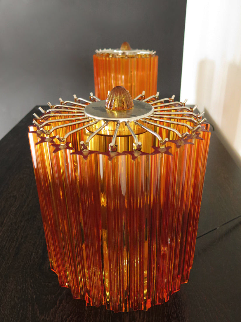 Murano Bordlampe – 24 Gule Prismeglass – 2 stk – detalj 6 – Murano Classics