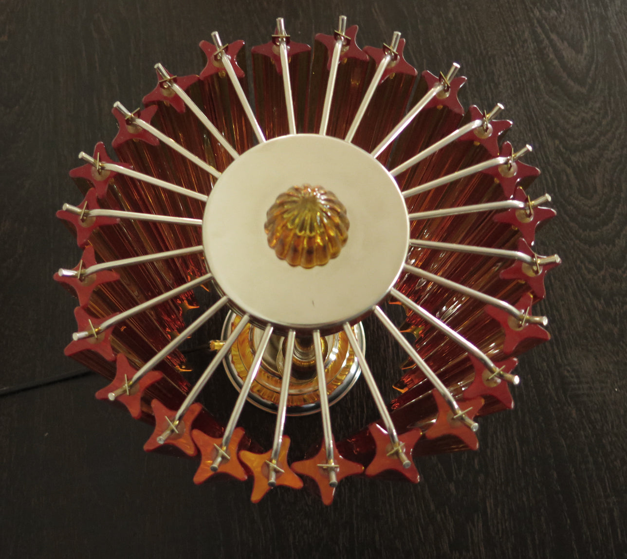 Murano Bordlampe – 24 Gule Prismeglass – 2 stk – detalj 1 – Murano Classics