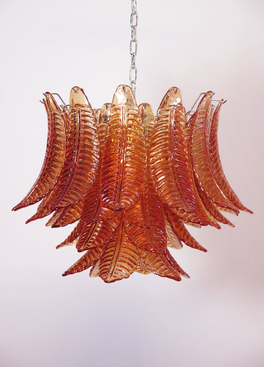 Murano Lysekrone – 36 Gule Felciglass – Murano Classics