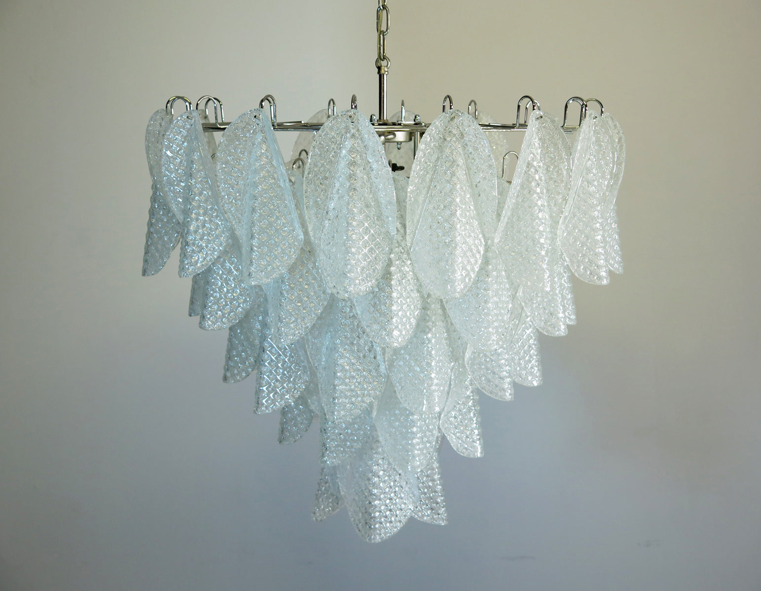 Murano Lysekrone | 50 Klare Rondiniglass