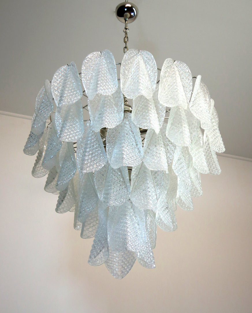 Murano Lysekrone – 50 Klare Rondiniglass – detalj 7 – Murano Classics