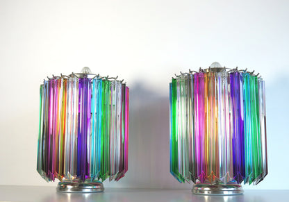 Murano Bordlampe | 24 Multifarge Prismeglass