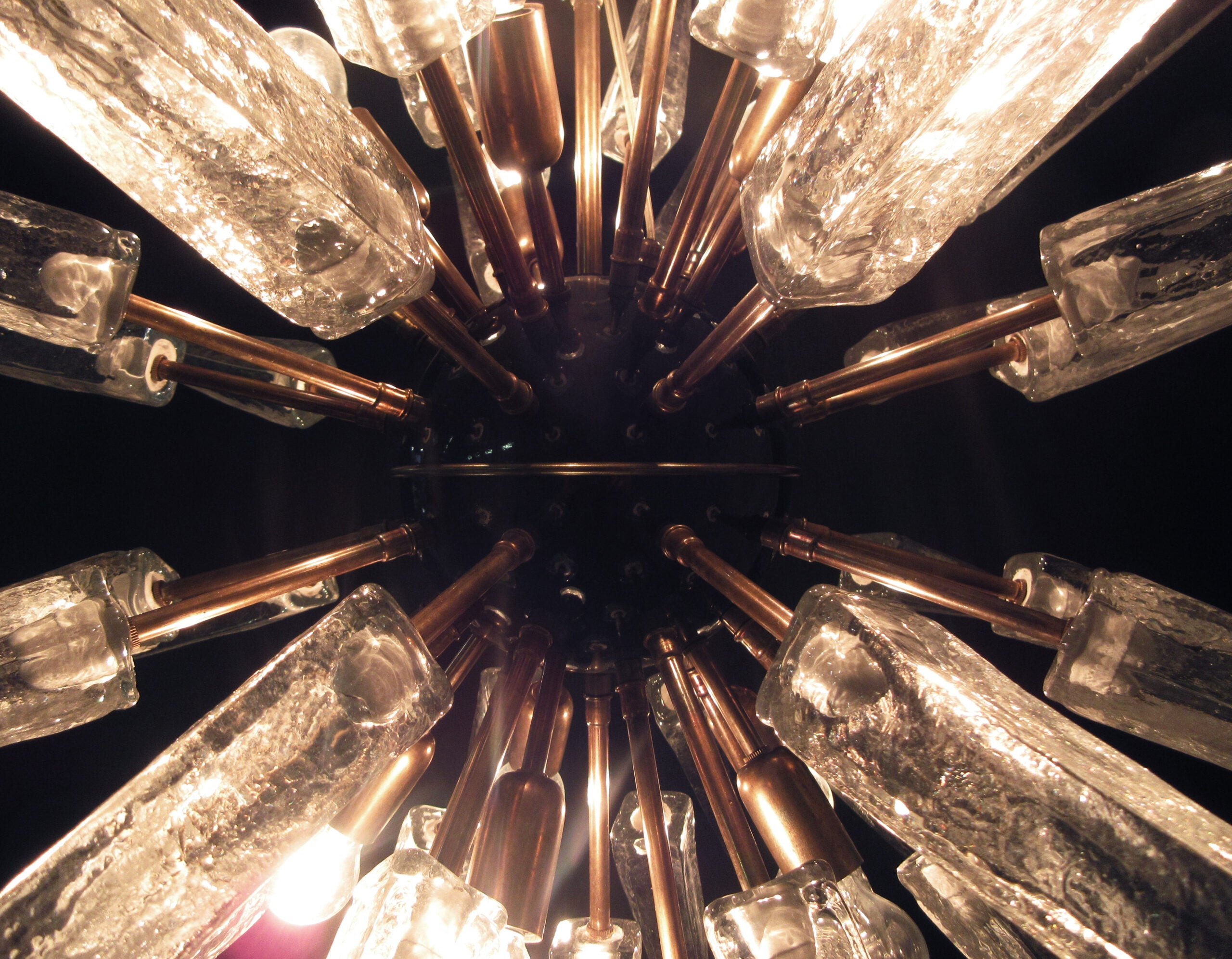 Murano Lysekrone – 51 Klare Sputnik – detalj 5 – Murano Classics