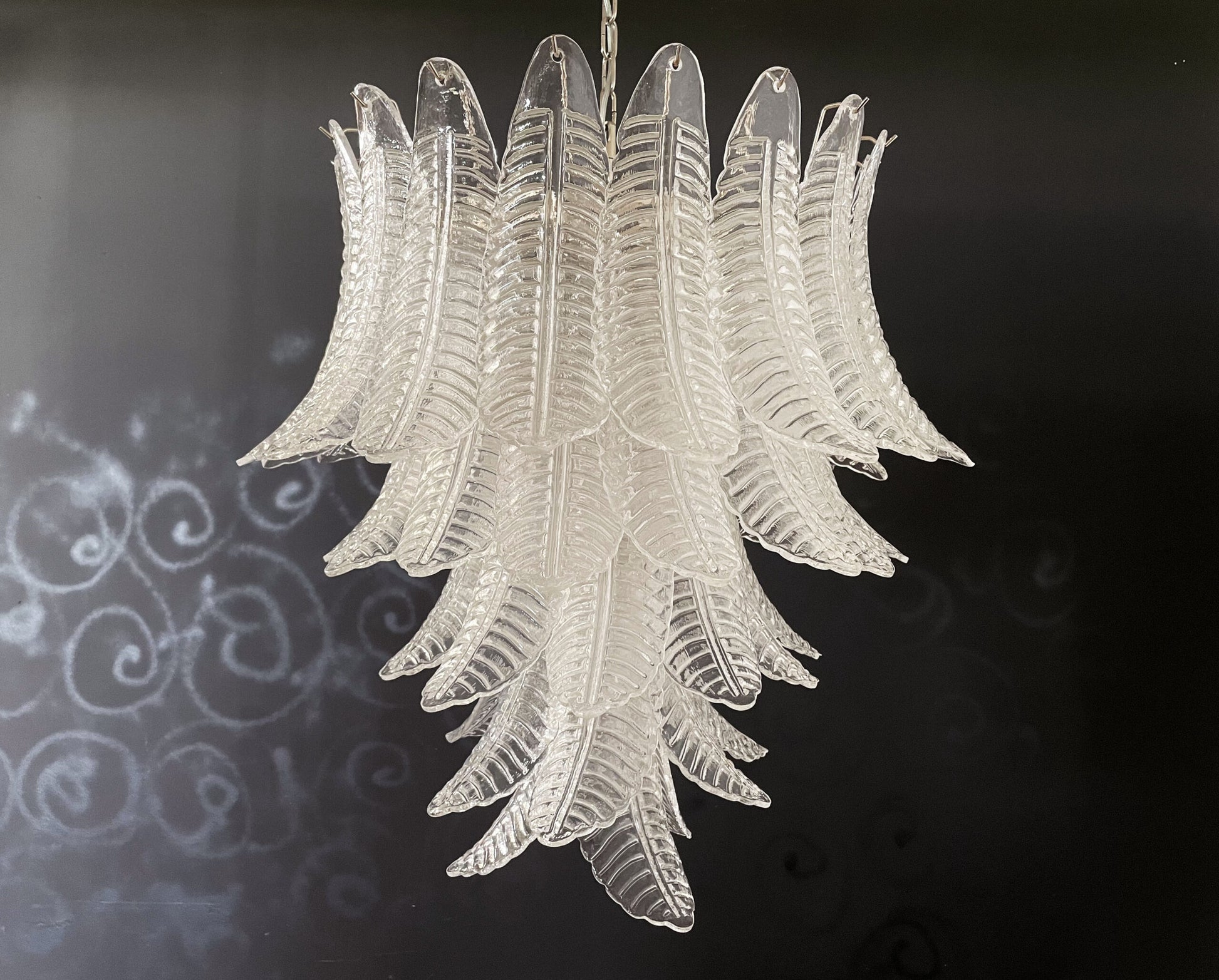 Murano Lysekrone | 52 Klare Felciglass