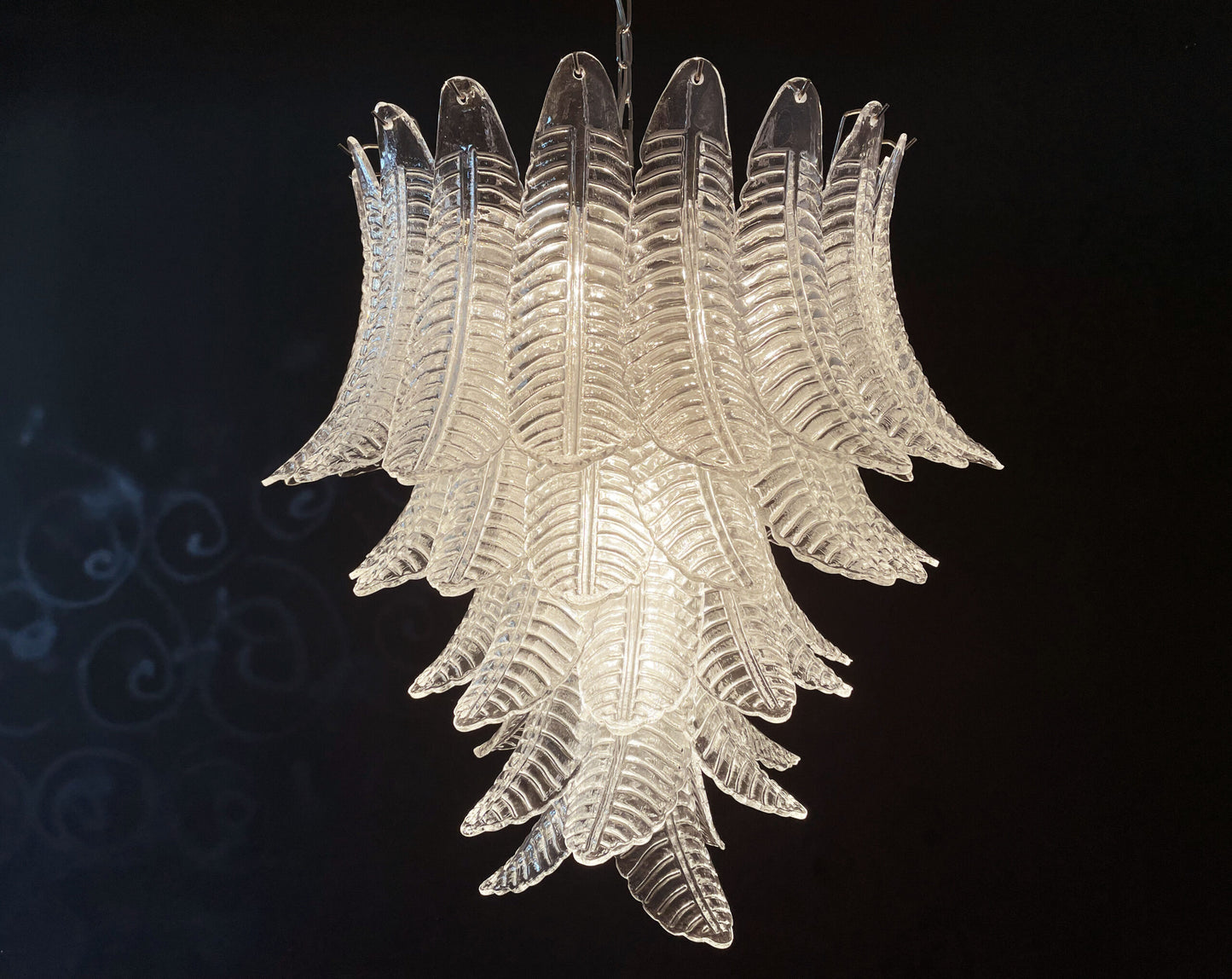 Murano Lysekrone | 52 Klare Felciglass