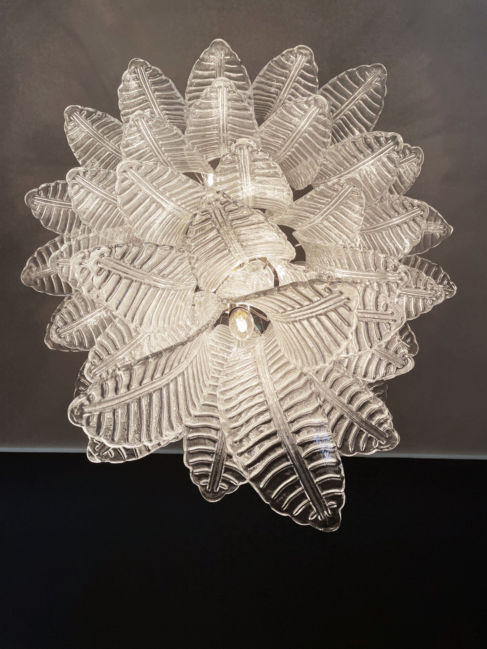 Murano Lysekrone – 52 Klare Felciglass – detalj 11 – Murano Classics