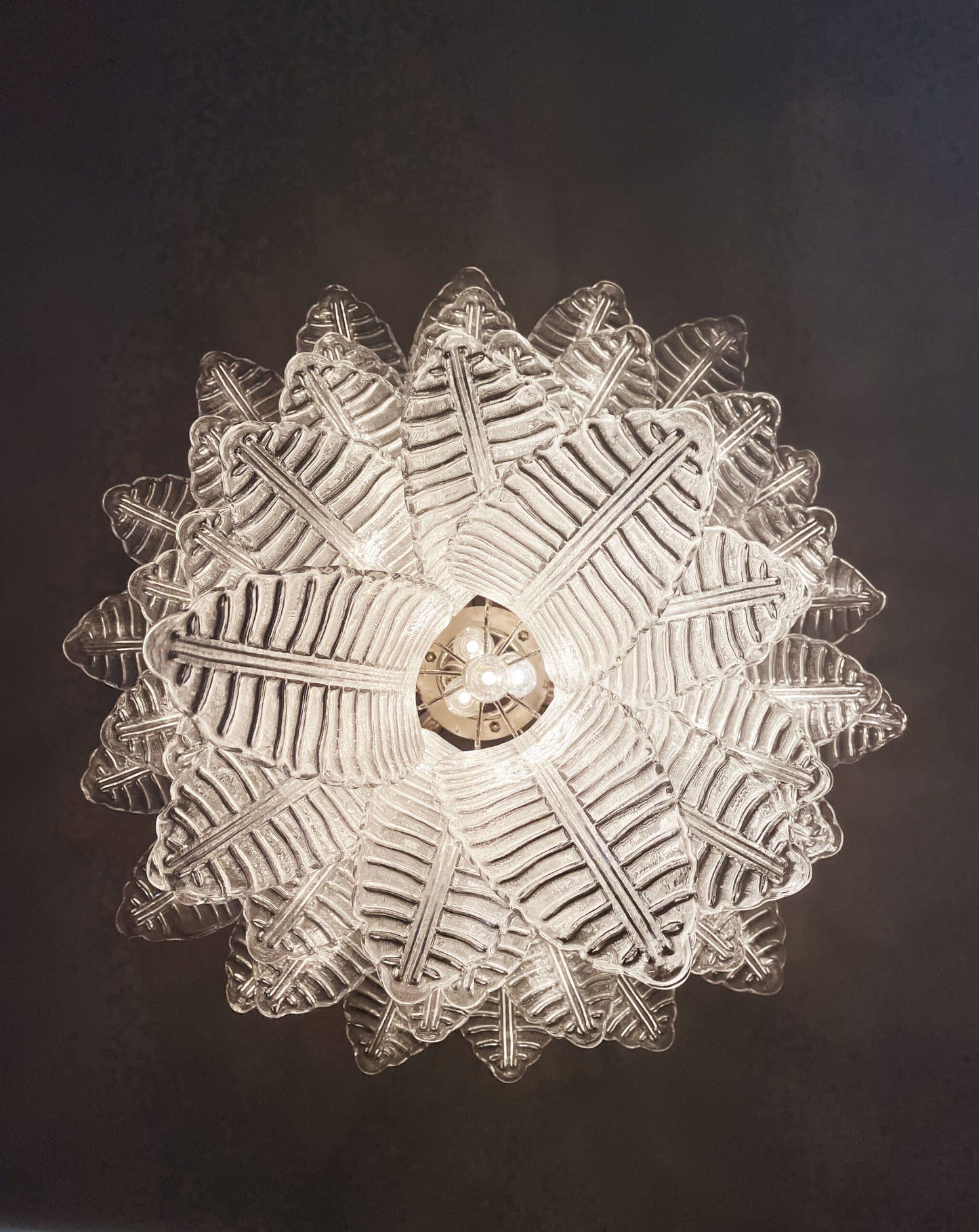 Murano Lysekrone | 52 Klare Felciglass