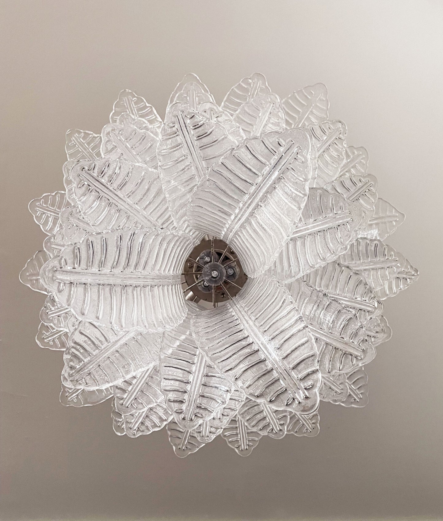 Murano Lysekrone | 52 Klare Felciglass