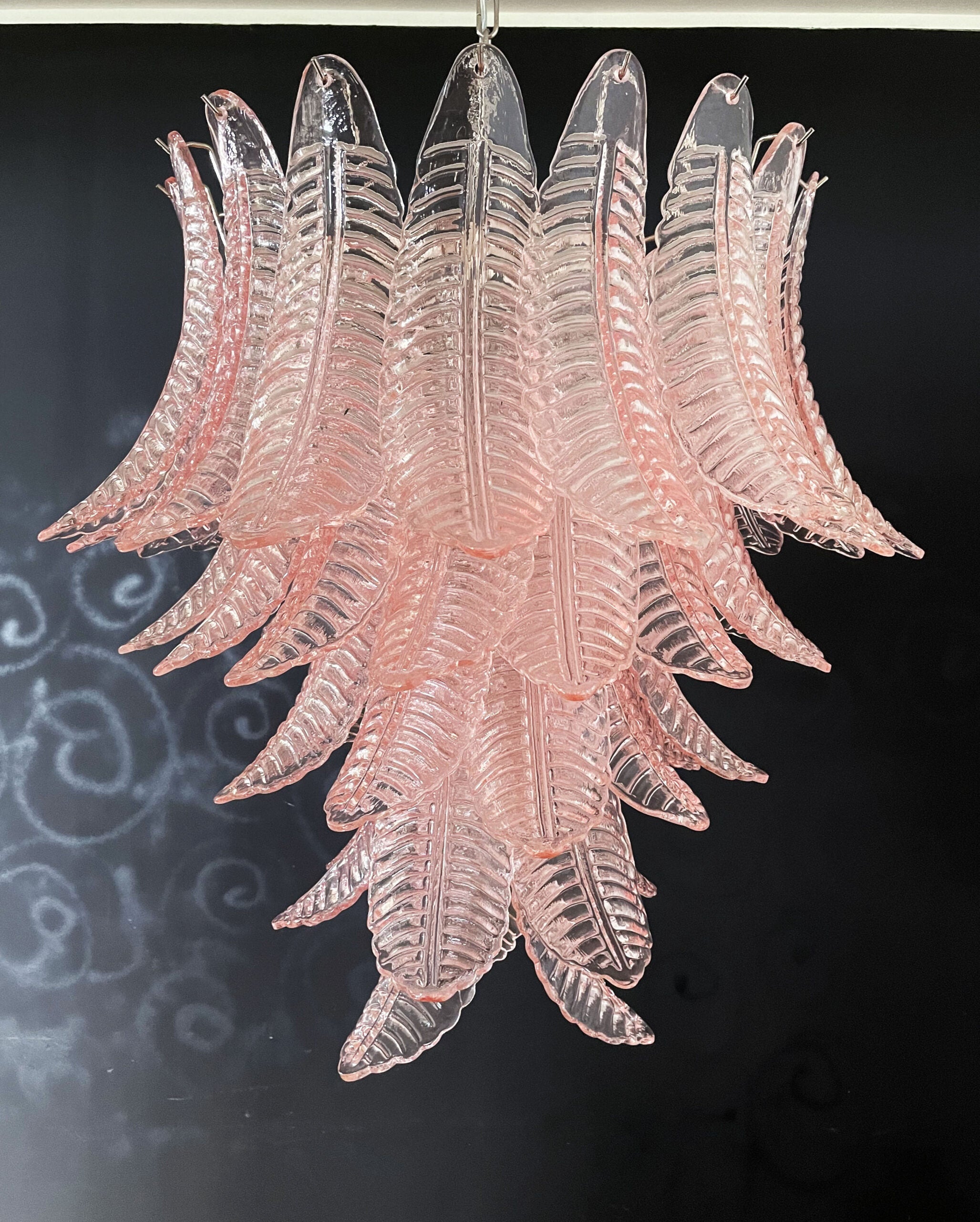Murano Lysekrone – 52 Rosa Felciglass – detalj 6 – Murano Classics