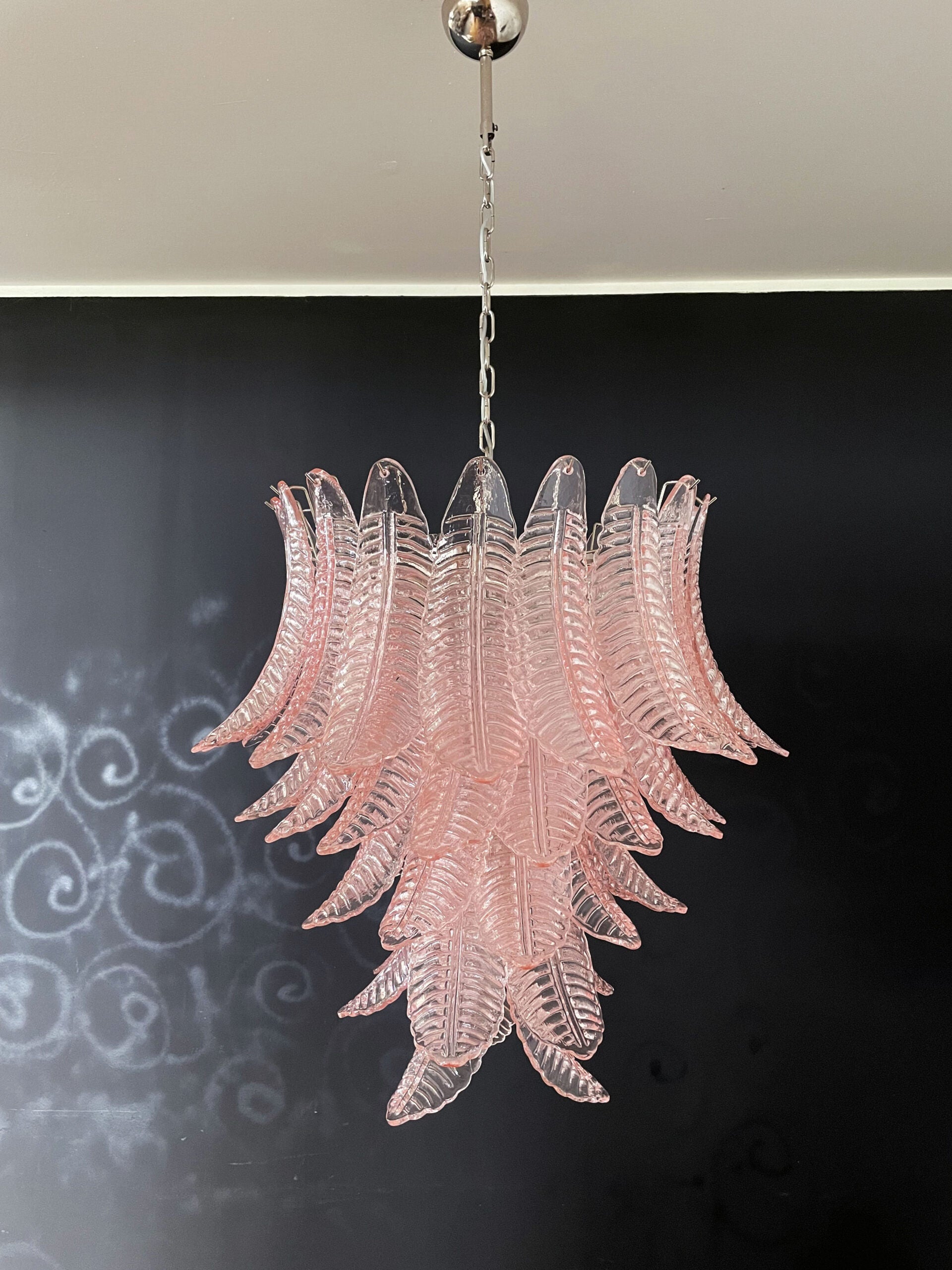 Murano Lysekrone – 52 Rosa Felciglass – detalj 7 – Murano Classics