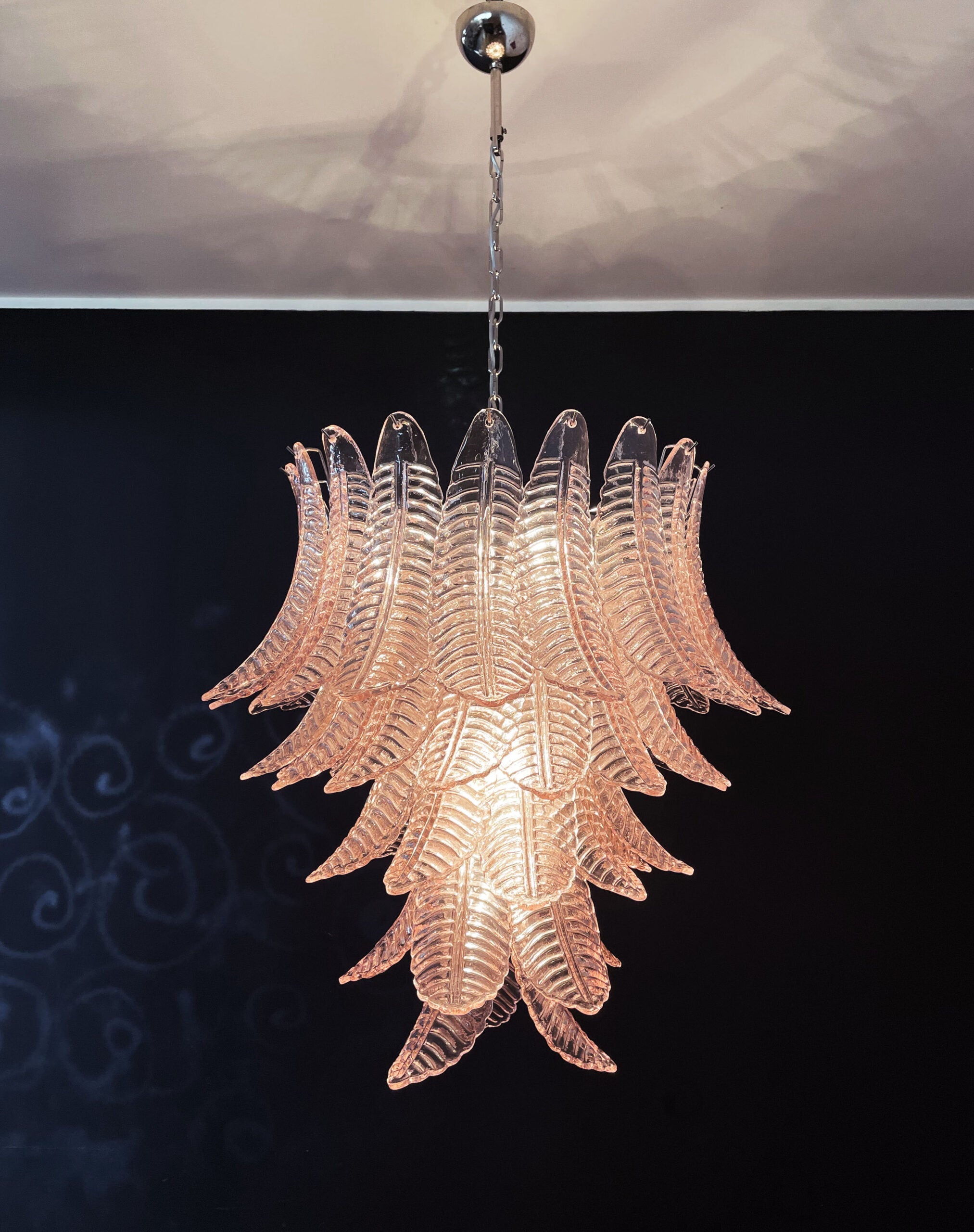 Murano Lysekrone – 52 Rosa Felciglass – detalj 11 – Murano Classics