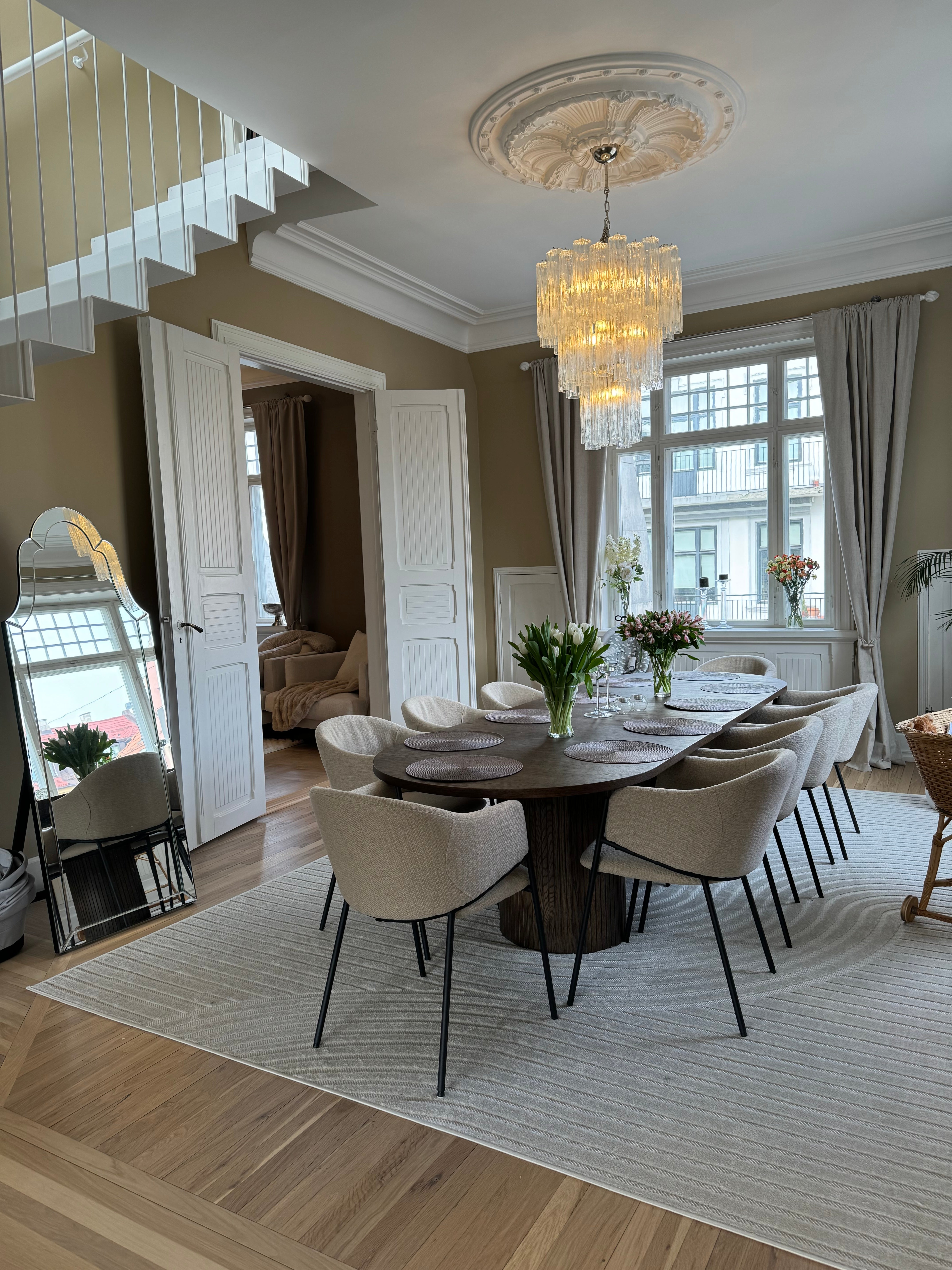 Murano Lysekrone – 48 Klare Glassrør – detalj 4 – Murano Classics