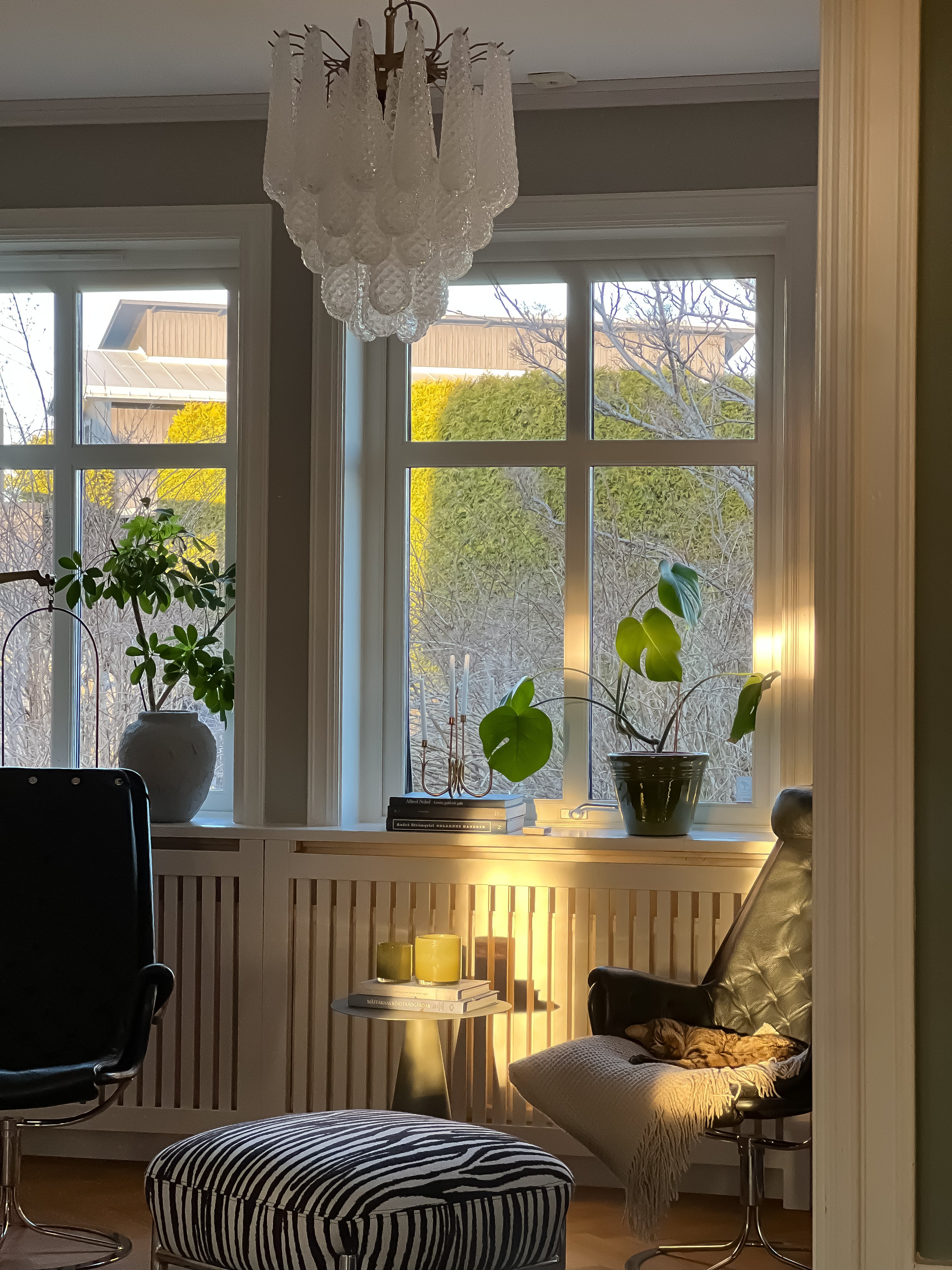 Murano Lysekrone | 41 Klare Dråpeglass