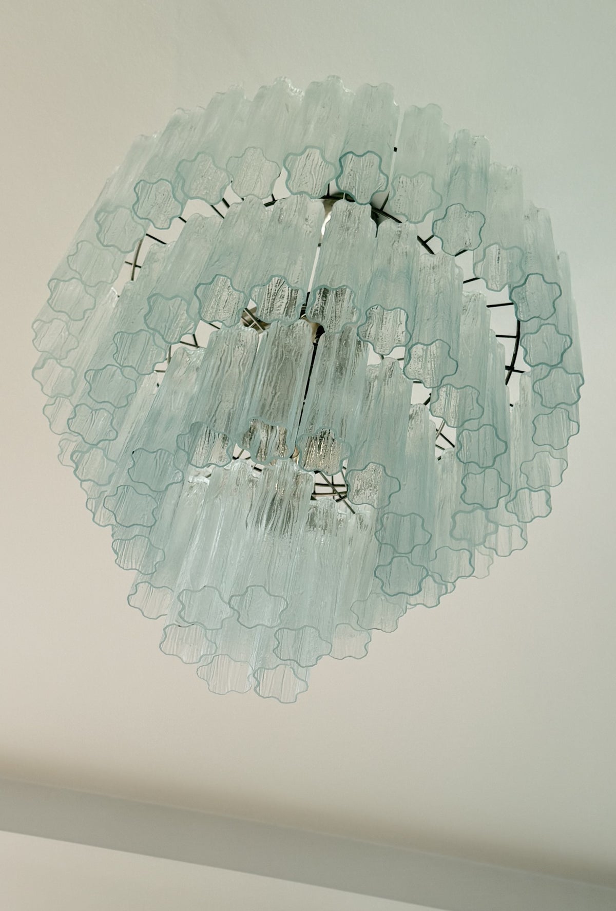Murano Lysekrone | 78 Klare Glassrør