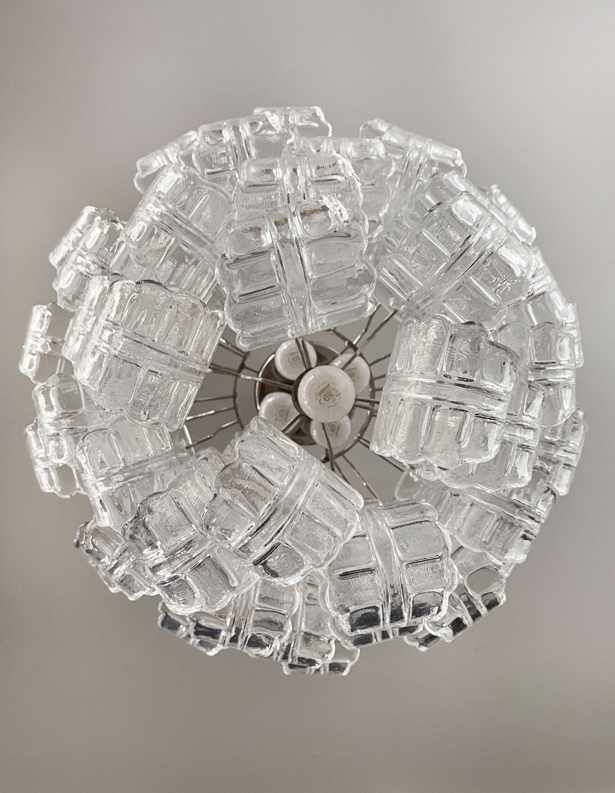 Murano Lysekrone – 41 Klare Felciglass – detalj 10 – Murano Classics