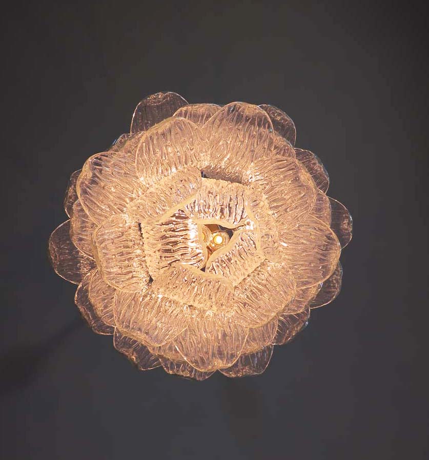 Murano Lysekrone – 38 Klare Crostoliglass – detalj 2 – Murano Classics