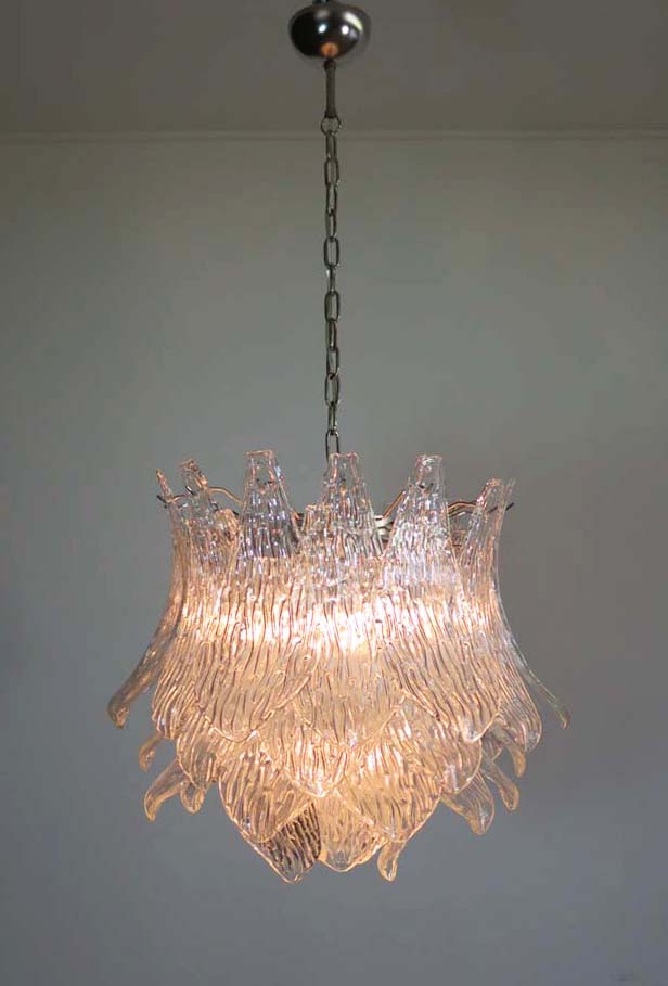 Murano Lysekrone – 38 Klare Crostoliglass – detalj 5 – Murano Classics