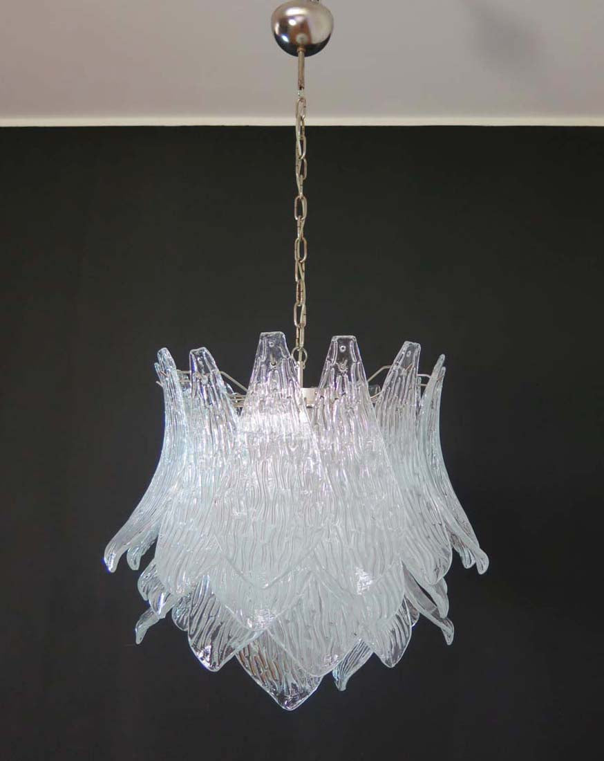 Murano Lysekrone – 38 Klare Crostoliglass – detalj 8 – Murano Classics