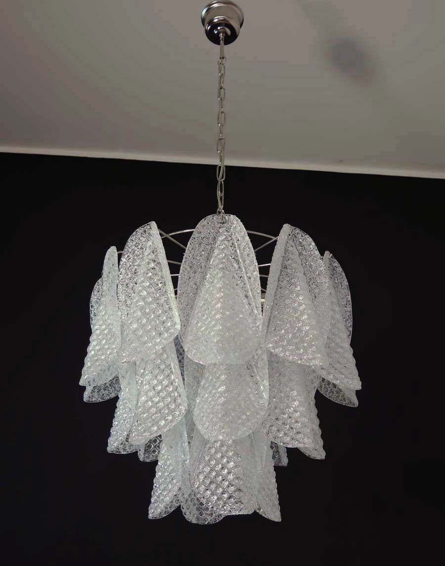 Murano Lysekrone | 23 Klare Rondiniglass