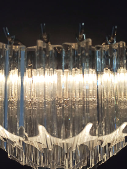 Murano Vegglampe | 63 Klare Prismeglass | 2 stk