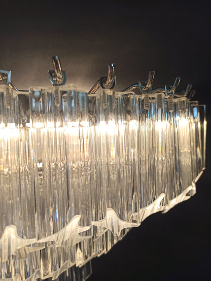 Murano Vegglampe | 63 Klare Prismeglass | 2 stk