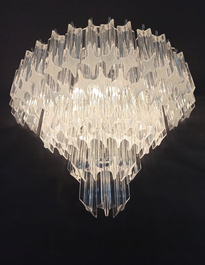 Murano Vegglampe | 63 Klare Prismeglass | 2 stk