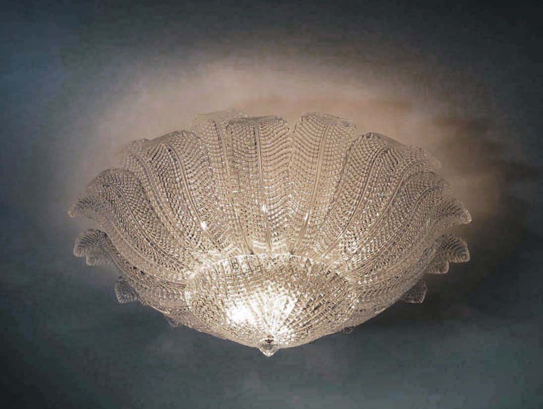 Murano Taklampe – 25 Klare Barovier – detalj 8 – Murano Classics